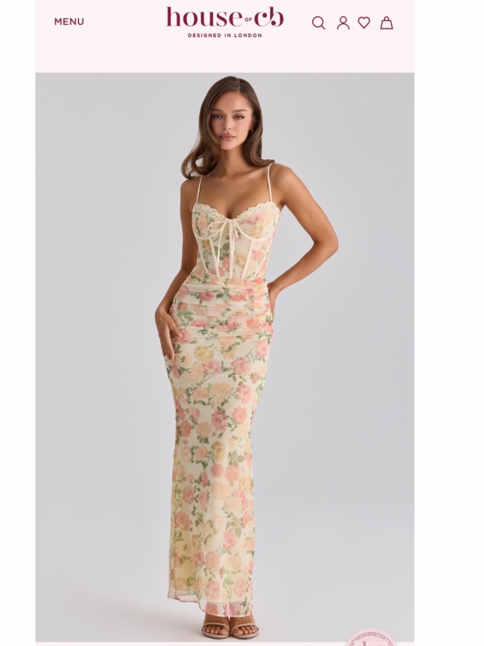 House of CB Calista Floral Print Dress